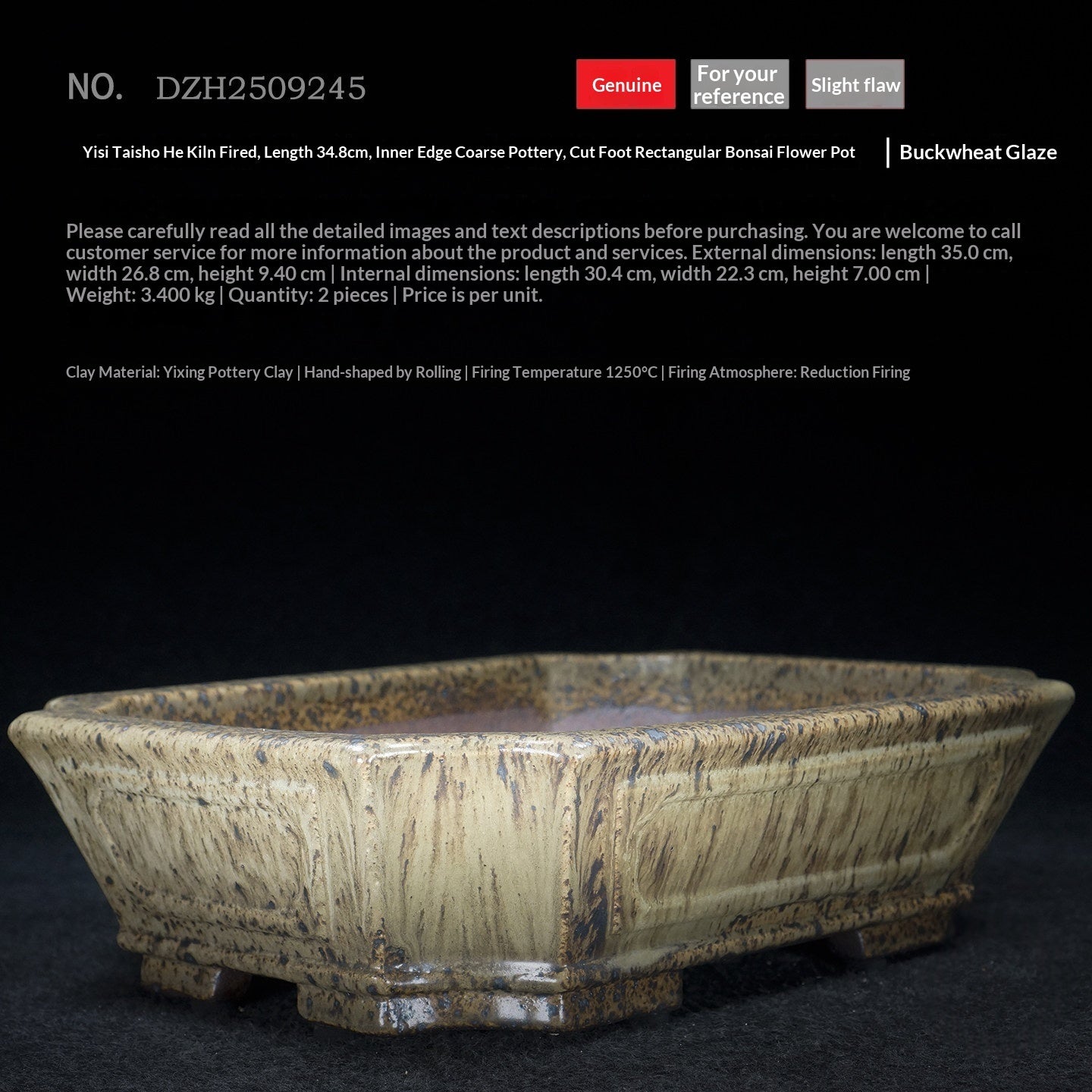 Perforated Bonsai Pots For Pine Cypress And Miscellaneous Trees